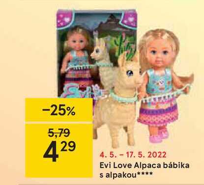 Evi Love Alpaca bábika s alpakou