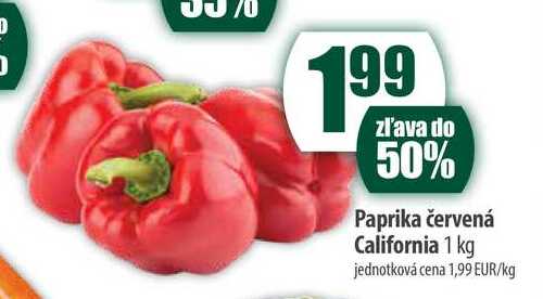 Paprika červená California 1 kg 