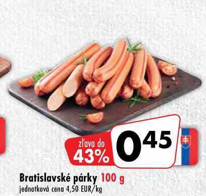 Bratislavské párky 100 g