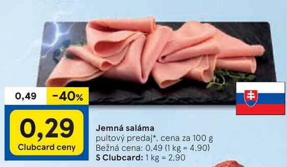 Jemná saláma, 100 g