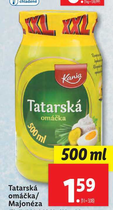 Tatarská omáčka 500 ml 