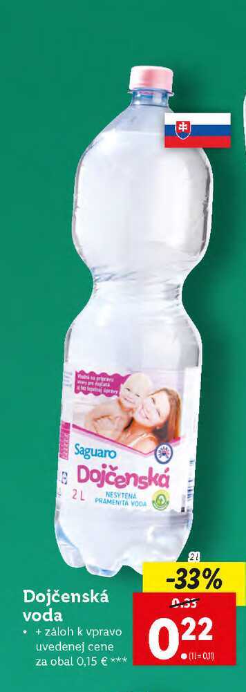 Dojčenská voda 2 l 