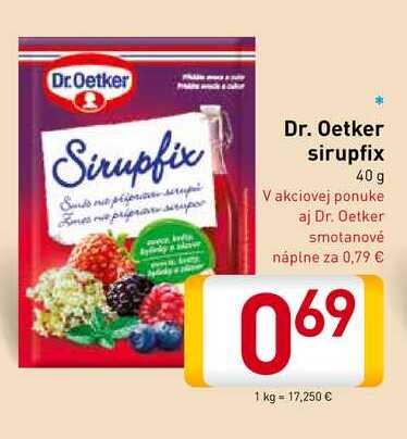 Dr. Oetker sirupfix 40 g