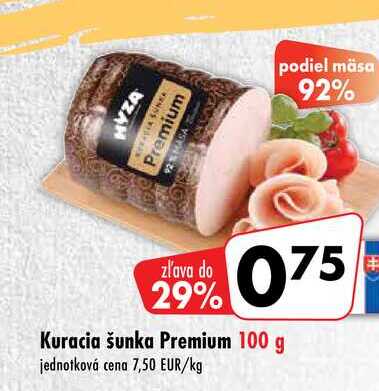 Kuracia šunka Premium 100 g 