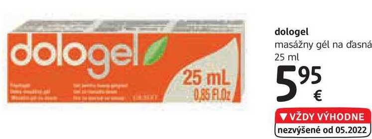 dologel masážny gél na ďasná, 25 ml