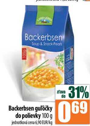 Backerbsen guľôčky do polievky 100 g