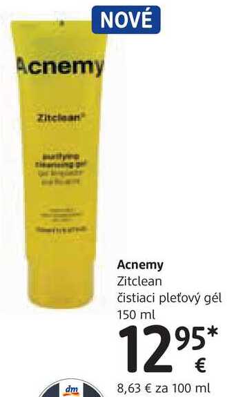 Acnemy Zitclean čistiaci pleťový gél, 150 ml