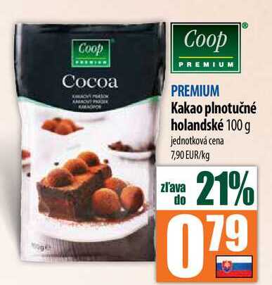 kakao plnotučné holandské 100 g