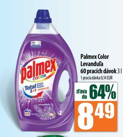 Palmex Color Levanduľa 60 pracích dávok 3 l
