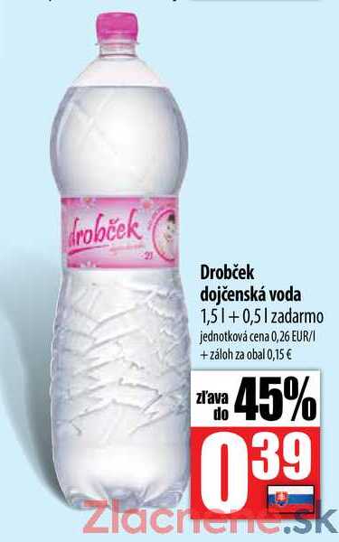 Drobček dojčenská voda 1,5 l