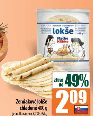 Zemiakové lokše chladené 400 g 