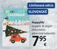 Happylife organic & vegan chocolates adventný kalendár