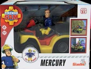 Požiarnik Sam štvorkolka Mercury s figúrkou