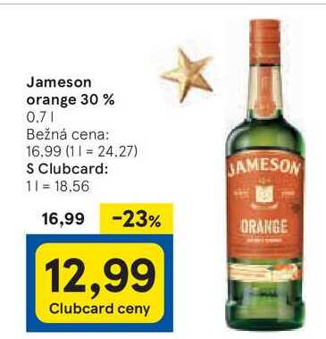 Jameson orange 30 %, 0,7 l