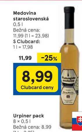 Medovina staroslovenská, 0,5 l