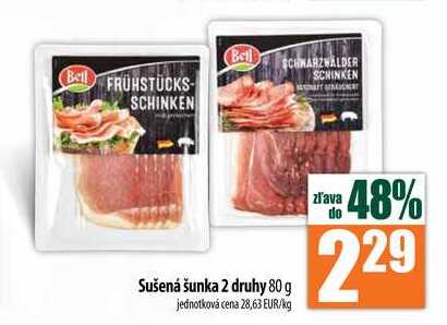 Sušená šunka 80 g