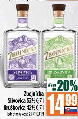 Zbojnícka Slivovica 52% 0,7 l