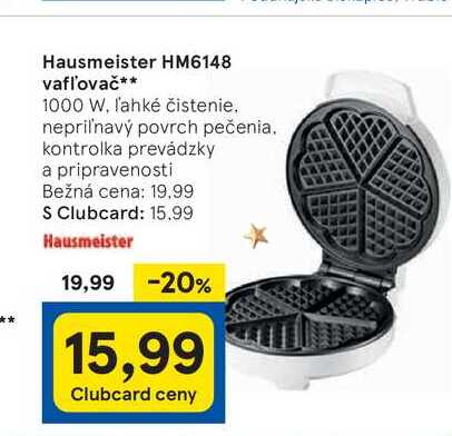 Hausmeister HM6148 vaflovač