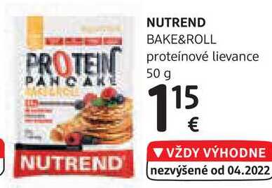 NUTREND BAKE&ROLL proteínové lievance, 50 g 