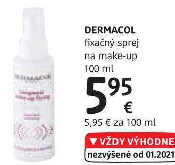 DERMACOL fixačný sprej na make-up, 100 ml 
