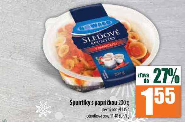 Špuntíky s papričkou 200 g 