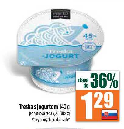 Treska s jogurtom 140 g