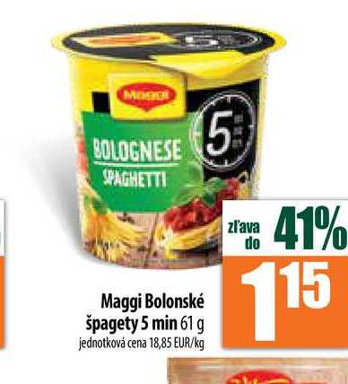 Maggi Bolonské špagety 5 min 61 g 