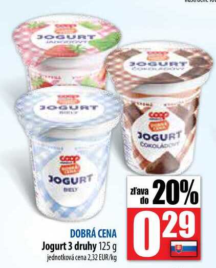 Jogurt 3 druhy 125 g