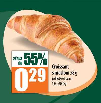 Croissant s maslom 58 g