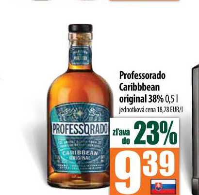 Professorado Caribbbean original 38% 0,5 l