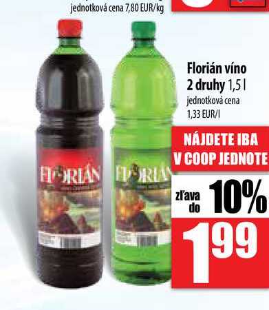 Florián víno 2 druhy 1,5 l