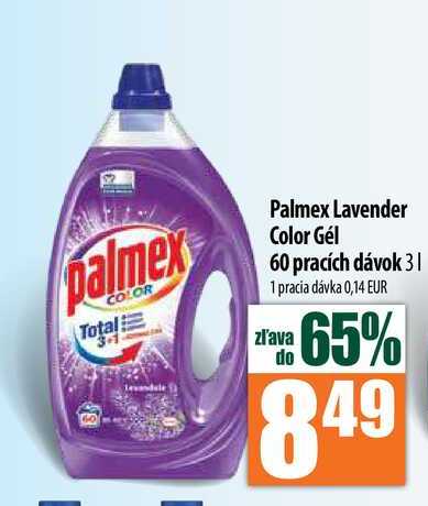 Palmex Lavender Color Gél 60 pracích dávok 3 l