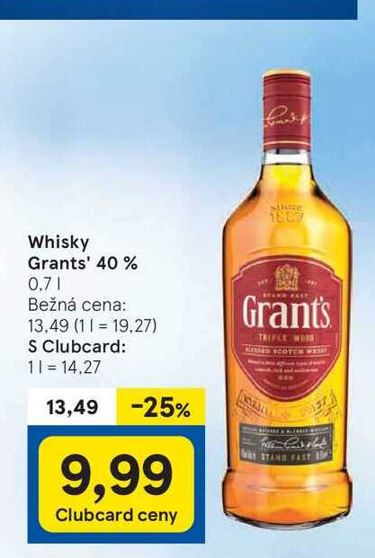 Whisky Grants' 40 %, 0,7 l