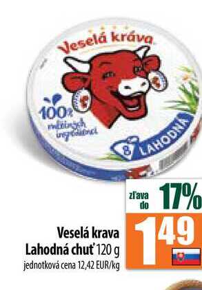 Veselá krava Lahodná chuť 120 g 