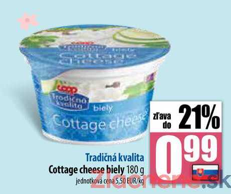 Cottage cheese biely 180 g 