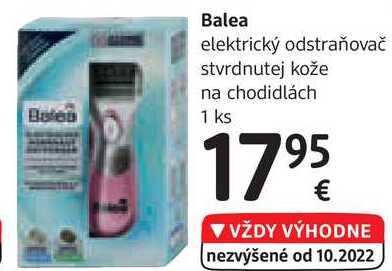 Balea elektrický odstraňovač stvrdnutej kože na chodidlách, 1 ks 