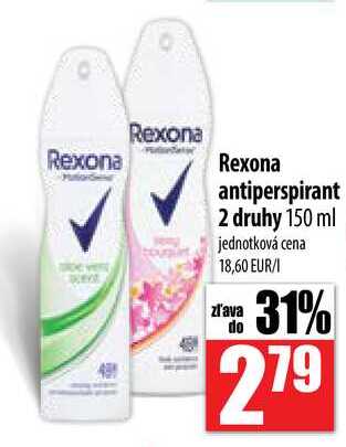 Rexona antiperspirant 2 druhy 150 ml