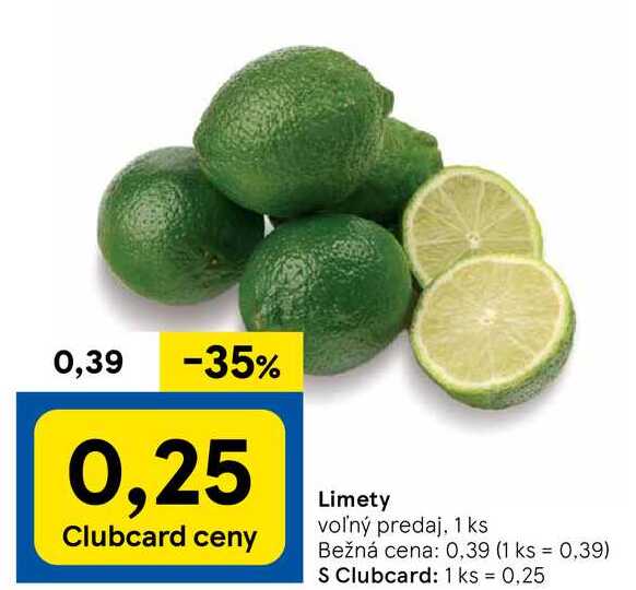 Limety, 1 ks