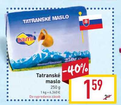Tami Tatranské maslo 250 g