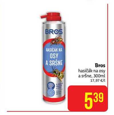 Bros hasičák na osy a sršne, 300ml
