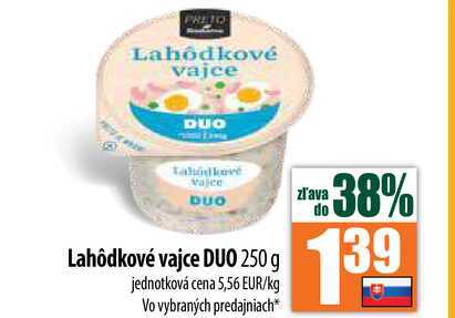 Lahôdkové vajce DUO 250 g