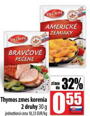 Thymos zmes korenia 2 druhy 30 g