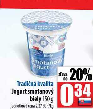 Jogurt smotanový biely 150 g