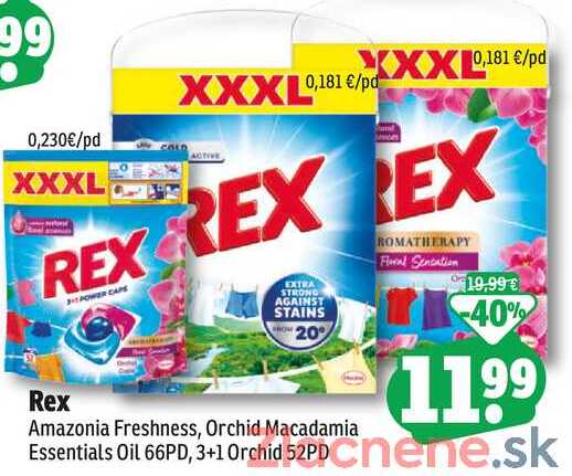 Rex Amazonia Freshness, Orchid Macadamia Essentials Oil 66PD, 3+1 Orchid 52PD