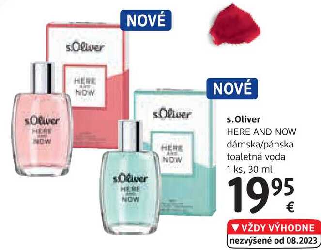 s.Oliver HERE AND NOW dámska/pánska toaletná voda 1 ks, 30 ml