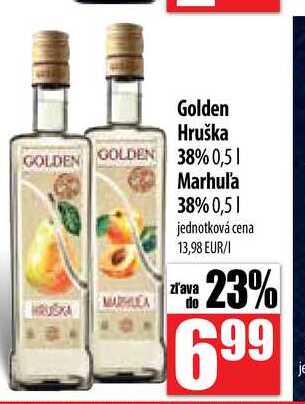 Golden Hruška 38% 0,5 l