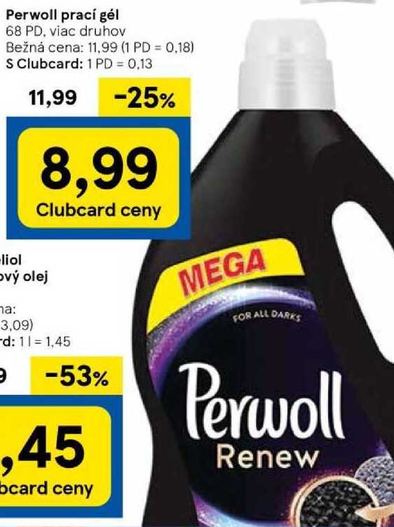 Perwoll prací gél, 68 PD