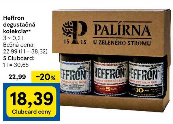 Heffron degustačná kolekcia, 3x 0,2 l