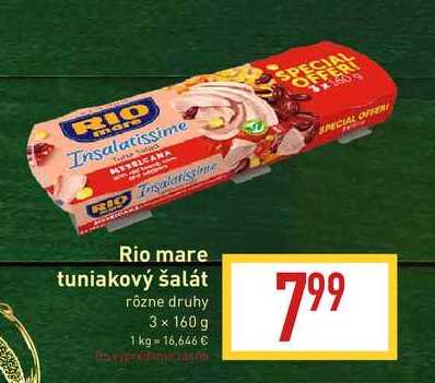 Rio mare tuniakový šalát 3 × 160 g