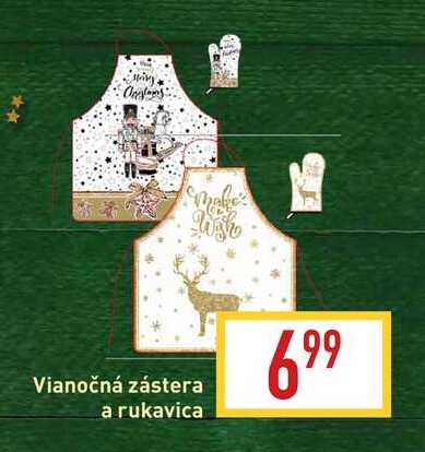 Vianočná zástera a rukavica